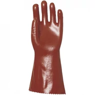 Mártott PVC kesztyű, bordó, sav/lúg/olajálló, 36 CM_10 3636
