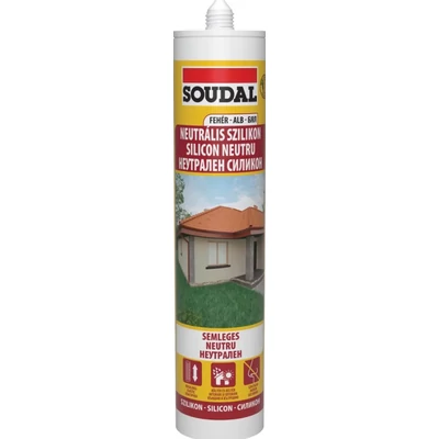 SOUDAL - 103246 - Neutrális szilikon fehér 280ml - Semleges