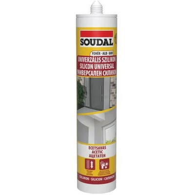 SOUDAL - 153512 - Univerzális szilikon fehér 280ml - Ecetsav
