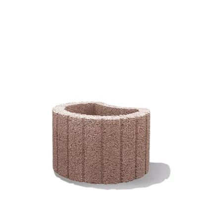 Semmelrock mini növényedény vörös-barna