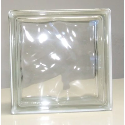 Üvegtégla SOLARIS BASIC CLEAR 19/19/8 Wave átlátszó