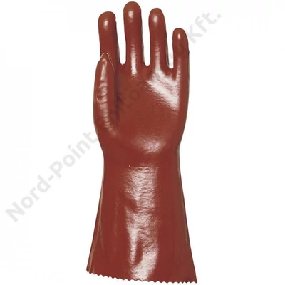 Mártott PVC kesztyű, bordó, sav/lúg/olajálló, 36 CM_10 3636