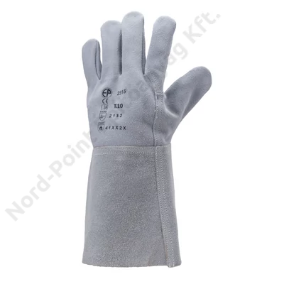 Hegesztőkesztyű, szürke marhahasíték, 15cm mandzsetta_10 2514