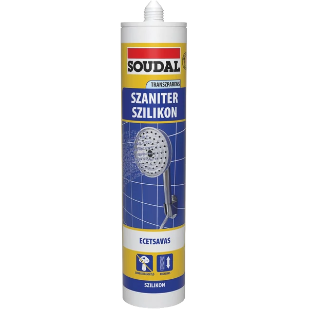 SOUDAL - 153418 - Szaniter szilikon transzparens 280ml - Ecet