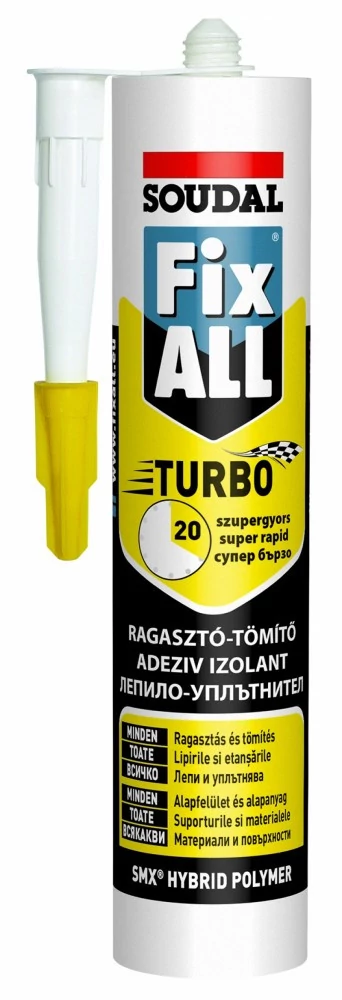 SOUDAL - 126857 - Fix All Turbo fehér 290ml - Gyorskötés