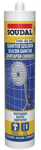 SOUDAL - 153419 - Szaniter szilikon fehér 280ml - Ecetsavas/